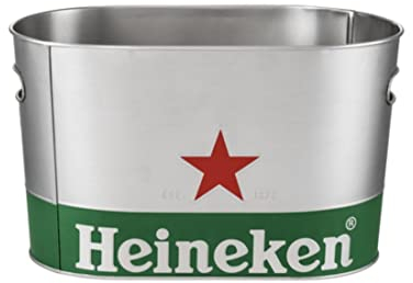 Heineken Metall Eiskübel Eiskühler für circa 12 Flaschen