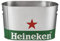 Heineken Metall Eiskübel Eiskühler für circa 12 Flaschen