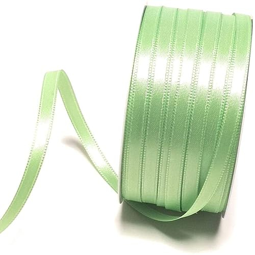 s.dekoda Satinband 50m x 6mm Grün - Lindgrün Schleifenband Dekoband Satin