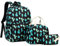 Mimfutu Cactus School Backpack for Teen Girls, 3-in-1 Kids Backpack Bookbag Set School Bags with Lunch Box Pencil Case