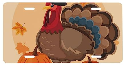 Maple Leaf Dark Brown Türkei Nummernschild Personalisierte Front Nummernschilder Benutzerdefinierte Auto Tags Aluminium Metall Nummernschild Abdeckung