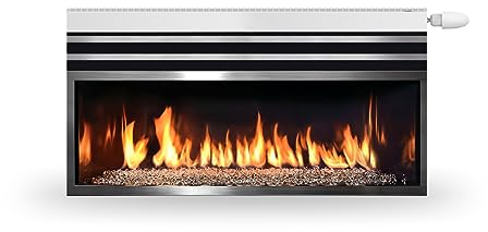 HUBDECO Magnetische Heizkörperverkleidung - 160x60 cm - Magnet Heizkörperabdeckung - Motiv Feuerstelle 3 - Wasserdicht Erhöhte Abriebfestigkeit Paneel-Heizkörperabdeckung