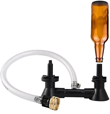 Double Blast Bottle Carboy Washer Wine Rinser Homebrew Beer & Wine Cleaning Equipment Cleaner With Kitchen Faucet Adapter Bar