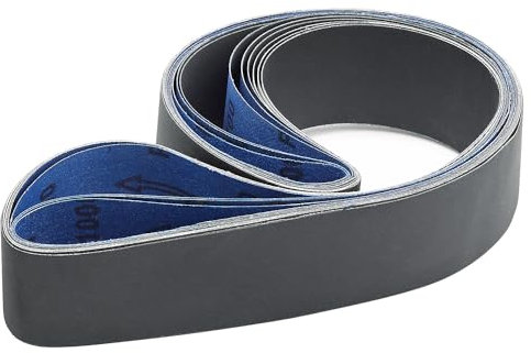 2 X 72 Inch Silicon Carbide Extra Fine Grit Sanding Belts 600, 800, 1000 Grits, 2x72 Grinding Belts for Knife Sharpening, 6 Pack Assortment