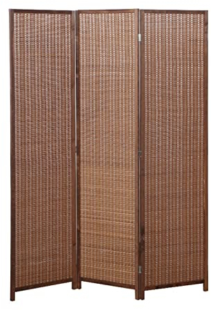 IBOWZ Paravent Raumteiler Klappbarer Raumteiler, Vintage-Sichtschutzwand aus massivem Holz, geruchloser Raumteiler für Wohnzimmer, Hotel, Schlafzimmer, Arbeitszimmer, 3 Größen