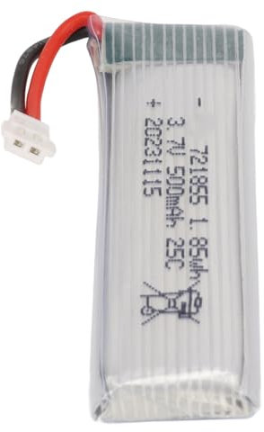 Syrisora 3.7V 500mAh RC Drone Lithium Battery with XH2.54 Connector 721855 Overcharge Protection RC Drone Battery for Udirc H37