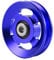 Baoblaze Bearing Pulley Wheel Aluminium Alloy Pulley Replacement Round Pulley Wheel Gym Cable Wheel for Exercise Garage Door Accessory, Blue, 88mm