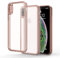 Honeyview Colored Clear Case for iPhone X/XS with Matte Border, Non-Yellowing, Shockproof, Armour Phone Cover for Apple iPhone X/XS - Pink