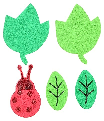 BESTonZON 210 Stk Marienkäfer-Blätter-Aufkleber statischer Aufkleber Marienkäfer-Dekor kinderzimmer wandsticker wall stickers for room Wohnkultur wandtattoo hause Wandaufkleber Haushalt