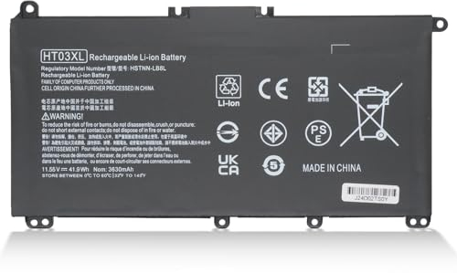 Chinoket HT03XL L11119-855 Laptop Battery for HP Pavilion 14-CE 14-CF 14-CK 14-cm 14-DH 14-DK 14-DF 14-MA 14Q-CS 14Q-CY 15-CS 15-DQ 15-DA - DB 15-CW 17-by 17-CA 24 0 245 250 255 G7 340 348 G5