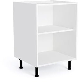 White 600mm Kitchen Base Cabinet Carcass 18mm Cabinet Only