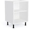 White 600mm Kitchen Base Cabinet Carcass 18mm Cabinet Only