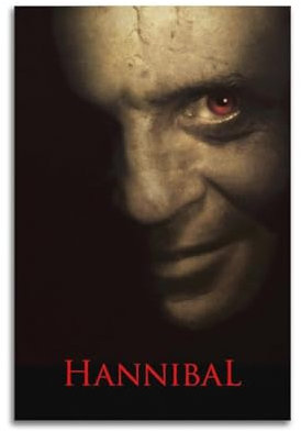 nzzmy Hannibal Poster, Vintage-Kunst, Raumdekoration, ästhetische Schlafzimmerdekoration, Leinwandposter für Schlafzimmer, 30 x 45 cm, ungerahmter Stil