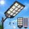 Ofuray Of-5600W Lampadaire Solaire Extérieur, 6500K Projecteur Solaire avec Detecteur de Mouvement, IP67 Étanche Lampe Solaire Exterieur Puissante avec Télécommande pour Jardin, Cour, Garage