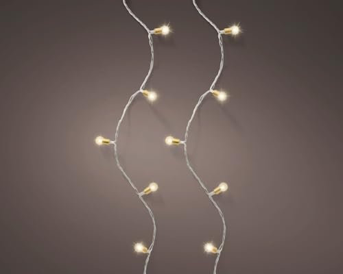 Lumineo LED Lichterkette Vintage Lights klar/warmes Weiss 490cm