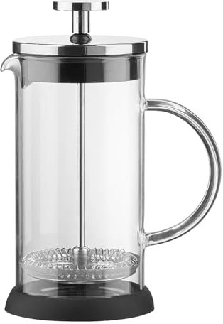 BUTLERS (4 Stück Brewster Kaffeepresse für 8 Tassen - French Press Borosilikatglas - Kaffeedrücker, Kolbenkanne, Kaffeekanne