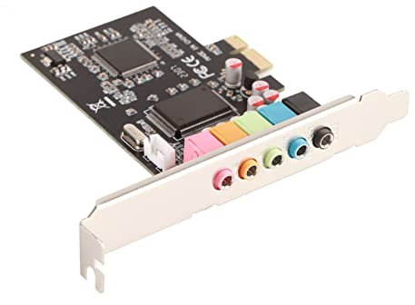 Akozon 6-Kanal-Stereo-Soundkarte, PCI-E-Audiokarte mit Treiber-CD, Desktop-Soundkarte für Löschen von - und Rauscheliminierung, Kompatibel mit -Systemen