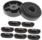 Holibanna 10pcs Speaker Isolation Pads 30x8mm Shockproof Feet for Turntable Subwoofer High-Temperature Resistant Hifi Isolation Platform for High-End Audio Enthusiasts