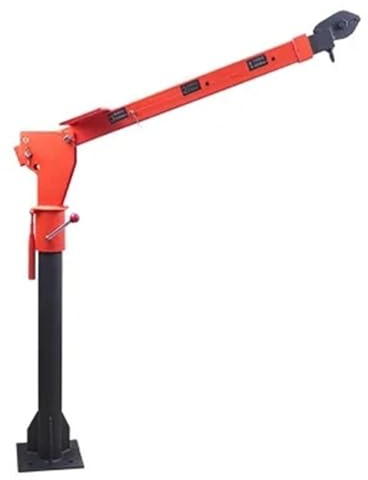 Grúa plegable montada en camión con cabrestante eléctrico inalámbrico para levantamiento pesado y transporte