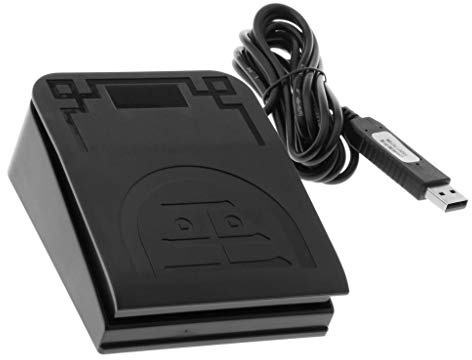 OEUVREBY USB Foot Switch Singal Pedal Footswitch Game Control for Laptop Keyboard