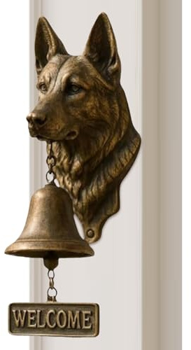 Dog Themed Doorbells | Vintage Rustic Animal-Themed Decorative Doorbells | Wall Decoration Dog Door Ring | for Gate Porch Garden Home Security Room