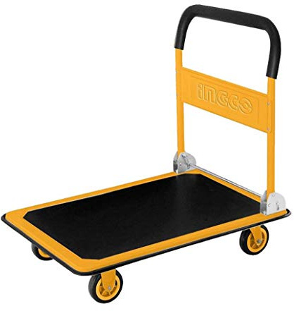 Carrello 4 ruote manico pieghevole 150kg
