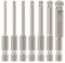 7pcs SAE Ball End Hex Screwdriver Bit Set Allen Bits Imperial 5/64-5/16 Inch 65mm Magnetic 1/4 Inch Hex Shank