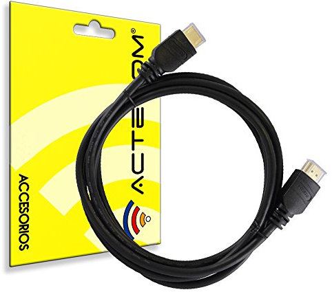 actecom Cable HDMI A HDMI Macho/Macho 1,5 Metros Full HD Smart TV Video Calidad Negro