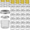 VERONES Mini Mason Jars, Mason Jars 4 oz With Regular Lids, Ideal for Jam, Honey, Wedding Favors, Shower Favors, DIY Magnetic Spice Jars, 25 PACK, Extra 20 Lids.