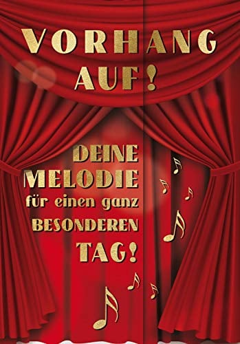 bentino Geburtstagskarte XL mit Musik, DIN A4 Set mit Umschlag, spielt klassische Musik, Sound in toller HiFi Qualität, hochwertige Glückwunschkarte, Grußkarte aus der Serie Great Cards