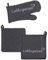 Palleon Ofenhandschuh und Topflappen Set | Hitzebeständiger Topfhandschuh | 100% Baumwolle 20x20 cm | Ofenhandschuhe geeignet zum Kochen, Backen & Grillen