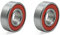 sourcing map 2Stk Doppelt versiegelt Tiefe Rille Kugellager 6200RS 15mm x 35mm x 11mm