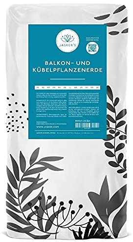 Jasker's Blumenerde für Balkon- & Kübelpflanzen I 20 L I mit Dünger I