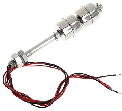 Supertool Schwimmender Schalter, Wasserstandssensor, Edelstahl, vertikaler Schwimmerschalter für Wassertank, Pool, Waschbecken, Aquarium usw. (350 mm)