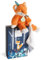 DOUDOU ET COMPAGNIE - Peluche Renard avec Doudou Mouchoir - 21 cm - Orange - Renard TIWIPI- Tout Doux pour les Câlins - Idée Cadeau De Naissance - avec Boite Cadeau - Garantie Doudou Perdu- DC3633