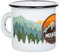 MUGSY Tazza smaltata The Mountains are calling, 330 ml, con scritta in lingua tedesca
