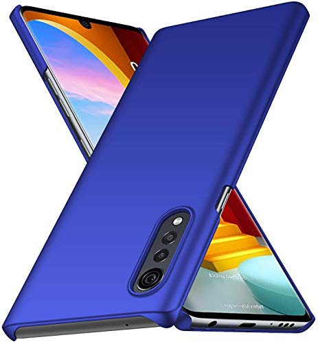 FanTing Hülle für LG Velvet 5G UW, [Ultra Dünn] [Leicht] [Anti-Kratzer] Stoßstange Hardcase Handyhülle für LG Velvet 5G UW-Blau