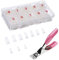 Yiouou Natural False Nails Fake Nails Artificial Nail Tips,500 Pcs Oval French Acrylic Style Fake Nails Tips with Box and Acrylic Nail Clipper for Women Girls Nail Art Salons and Home DIY,10 Sizes