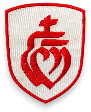 Blason écusson patch brodé Double Cœur Vendéen Nouveau