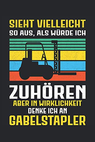 Gabelstapler Fahrer Staplerfahrer Stapler Transport Hubwagen Notizbuch