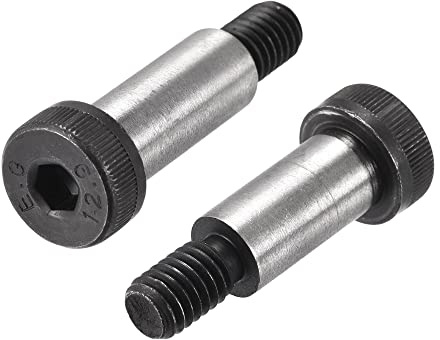uxcell Alloy Steel Hexagon Socket Head Shoulder Screws Bolts, 1 Shoulder Length, 1/2 Shoulder Dia, 3/8-16 Thread, 4pcs