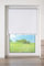 K-home® Thermo Springrollo/Mittelzugrollo mit modernen Struktur Stoff Weiß B55 x H150 cm