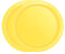 WedDecor Confezione da 20 piatti di carta, 18 cm (18 cm), resistenti piatti di carta usa e getta, rotondi, baby shower, matrimoni ed eventi di Natale, giallo neon