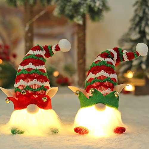 FUFRE 2 Stück herbstdeko wichtel mit led, deko Herbst, wichtel zubehör Weihnachten fur Festivals, Parties, Home Decoration Accessories