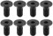 8 tornillos de montaje para zapata de bicicleta para SPD, pedal de acero, color negro