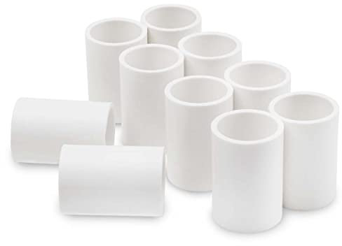 Bwintech 20 pezzi 20 mm (1/2 ) dritto slip connettore PVC-U raccordo gomito raccordo raccordo giardino tubo acqua collegamento