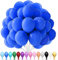 Luftballons Blau, 100 Stück 10 Zoll Luftballons Dunkelblau Matt, 2.2g Latex Luftballons, Luftballons Matt, für Geburtstagsfeiern, Jubiläumsfeiern, Hochzeiten, Baby Party, Partydekorationen