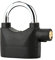 Haosie Cerradura de alarma, candado de alarma universal de 110 db, cerradura de alarma de sirena de seguridad antirrobo, candado con llave para pestillo puerta, ventana, motor, bicicleta