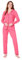 CityComfort Pyjama Femme Hiver Coton Ensemble Boutonné Devant Loungewear Vêtements de Nuit S-XL (Rose, L)
