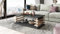 DC-3 Couchtisch Anthrazit matt/Sonoma Eiche 120x60cm mit Ablage modern stabil vielseitig Wohnzimmertisch Beistelltisch Sofatisch Zeitloses Design platzsparend robust Wohnzimmer ohne Rollen